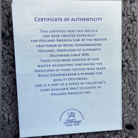 NEW w/ COA’s Holland America Line Coasters - Picture 10 of 11